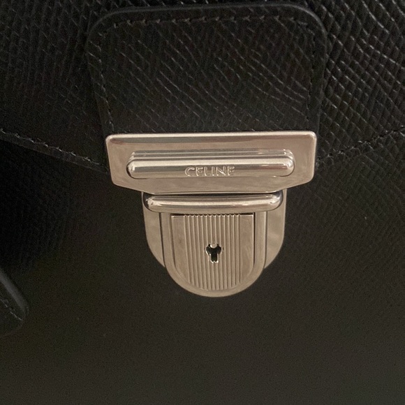 CELINE | Cartable medium briefcase in shiny grained calfskin - Picture 6 of 9